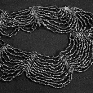 15" Hematite Color Handmade Seed Bead Choker